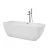 Import 1700 mm oval used portable standing solid surface bathtub bathroom adult soaking bath floor stand alone tub from China