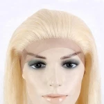 18inch Straight 613 Color 8a Best Quality Brazilian Virgin Remy Human Hair Toupee 360 Lace Frontal Closure For White Women