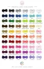 196 Colors In Stock 2Inch Grosgrain Ribbon Hair Bow Clip For Girl