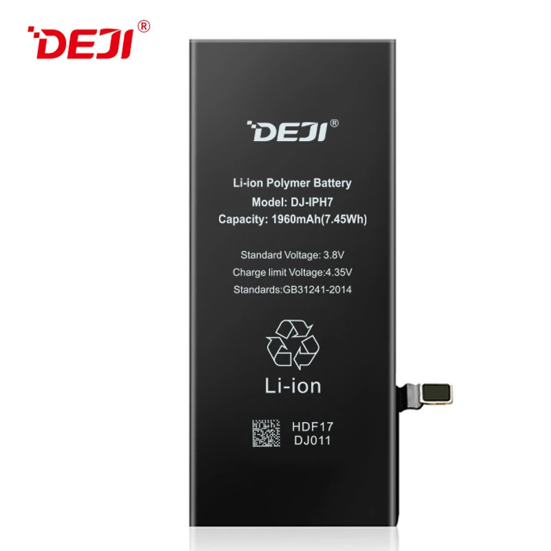 1960mah  Pure Cobalt Built-in Lithium Batteries  Cell phone OEM Replacement Phone Internal Battery For phone 7