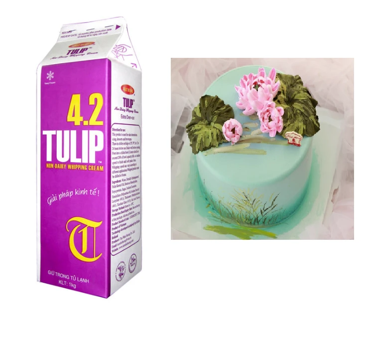 1kg Package Non Dairy Whipping Cream - Tulip - Rich Creamy Aroma High Quality Extra Over-Run And Good Price