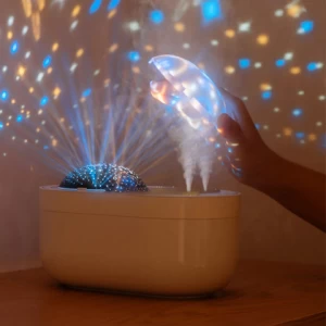 1L Ultrasonic Cool Mist Humidifier With Star Night Light Projector for Kids Room