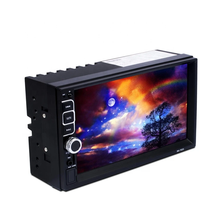 2 Din Car Radio Double Din Car Stereo 7" Touch Screen  Car Audio Mp5 Multimedia Player With BT Hands-Free Function