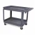 Import 2 Shelf Large Food Hotel Restaurant Service Trolley Plastic Utility Tool Cart from China