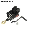 2000lbs  reversible anchor mini portable mini manual hand winch with strap