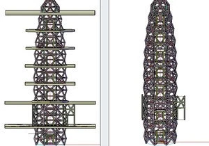 2014 new design telecommunication steel angle tower