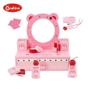 2016 new design Cherry Bear Beauty Make Up Toy Mirror Childrens dresser