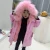 Import 2017 winter fashion children kids fur coat with real fox wool rex rabbit animal fur one piece retail from China