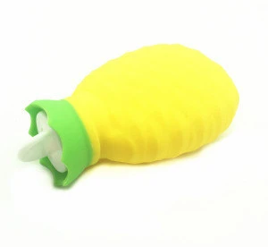 2018 New Arrival Silicone Fruit Shape hot water bottle