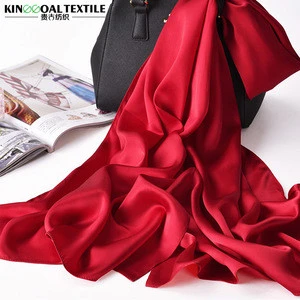 2018 Women new fashion scarf 19mm 100% silk scarf
