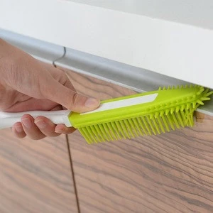 2019 China Supplier Amazon Household Best selling kitchen creative scrubbing brush long handle soft silicone cleaning brush