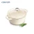Import 2020 best selling white truffle enamel cookware set casserole pot round cast iron dutch oven from China