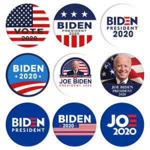 2020 custom election metal print tin pin joe biden for president badge lapel pin