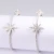 Import 2020 Fuli Silver Trendy Huggie Earring Star Shape Rhodium Big Hoop Earrings Women Jewelry from China