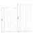 2020 High 165cm Auto Close  Pet Gate Metal Isolation Pet Self-Closing Safety Gate for Dog and Cat
