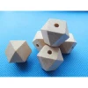 2020 latest 20mm Large Unfinished Faceted Natural Wood Spacer Beads Charm