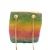 Import 2020 Luxury Rainbow Bucket Shape Rhinestone Crystal Evening Clutch Bags from China