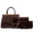 Import 2020 new 3pcs set bag  leather handbag Patent leather bag from China