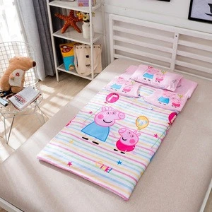 2020 New design cartoon Popular  printed OEM fixed Anti-lost quilt cover for children kids sleeping bag