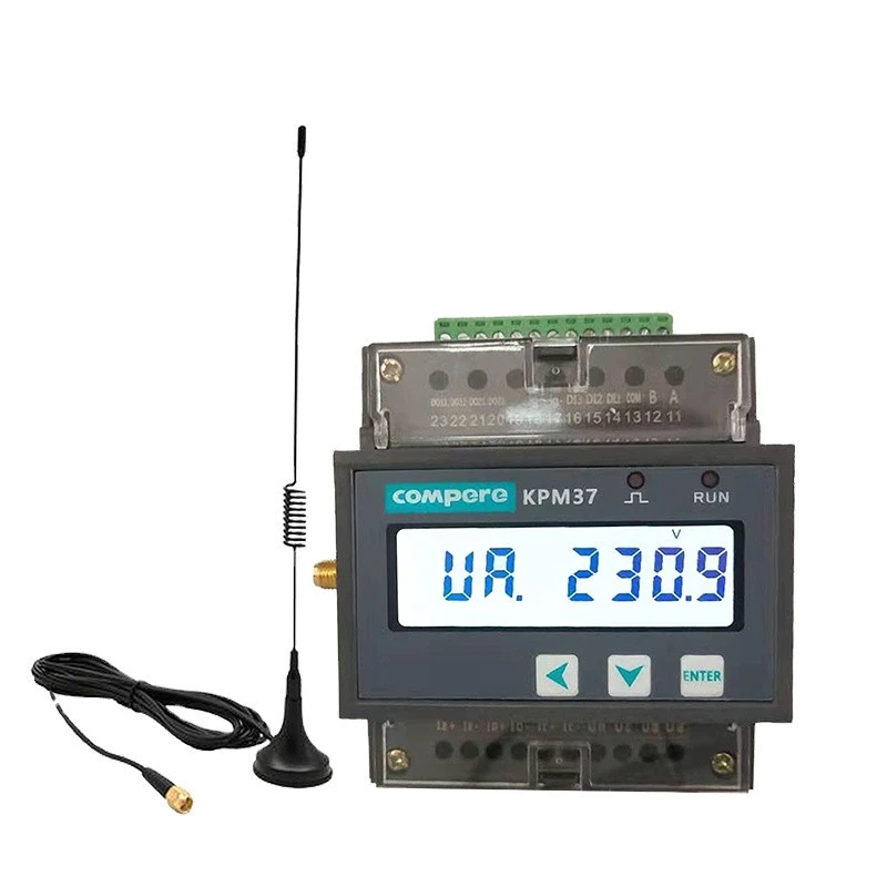 2020 New Lora communication DIN rail three phase wireless energy meter