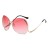 Import 2020 sun glasses women luxury rimless oversized shade sunglasses lunette de soleil femme from China