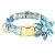 Import 2021 Amazon New Arrival Gold Name Plate Flower Printing Nylon Pet Dog Collar from China