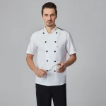 2021 Fashion chef  uniform short sleeves hot sale executive chef uniform