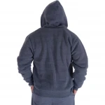 2021 Fashionable warm zipper thickened Mens fleece Hooded jacket