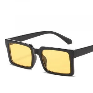 2021 hot sale Mn98047 glasses Non polarized sunglasses Rectangular Black Sunglasses