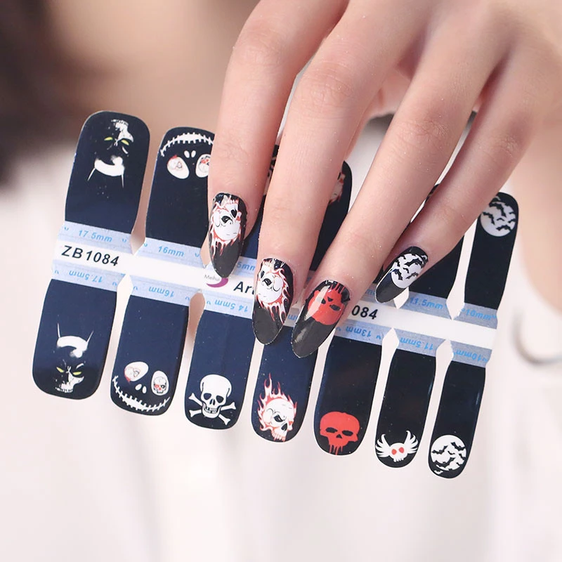2021 nail art nail sticker cartoon adhesive nail sticker stencils