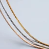 2021 New Pure 9K 10K 14K 18K Gold Making Chopin Chain Mens and Womens Jewelry Gold Necklace
