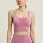 Yoga Set Wholesale Women Gym Wear Apparel Fashionable Workout Sexy  Breathable Fitness Clothing Running Unilateral Band Custom Seamless Yoga  Sports Bra - China Sport Bra and Seamless Bra price