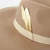 2021 Wholesale Custom Brown Wide Brim 100% wool fashionable Felt fedora Cowboy Hats with feather