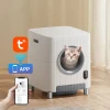 2024 Large Smart APP WIFI Control Safety Protection Odor Removal Automatic Cat Litter Box Self Cleaning Cat