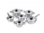 21 pcs technique temperature kob stainless steel cookware set