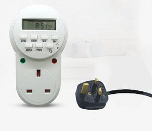 230V 50Hz UK Plug Timer Switch Socket Digital LCD Power Energy-saving Programmable Time Relay