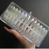 240Pcs/Box Clear Full Cover Nail Tips Press On Nails Supplies Long Coffin Traceless Clear Nails tips