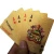 Import 24K Gold Playing Cards Poker Game Deck Gold Foil Poker Set Plastic Magic Card Waterproof Cards Magic from China