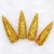Import 24pcs Gold Glitter Gradient Black Matte Ballet Shape Custom Fashion False Nails from China