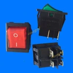 25A rocker switch 250V push button green lighted big rocker switch