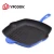 Import 28cm blue enamel cast iron fry and grill pan skillet cast iron cookware set non-stick enamel coating customize griddle pan from China