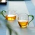 Import 250ml 8oz Handcrafted Glass Tea Set Clear Heat Resistance Glass Pot Gongdao Cup Glass Tea Cup with Spout and Handle from China