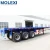 Import 3 axles low bed semi trailer truck 20ft/40ft flatbed container chassis semi trailer from China