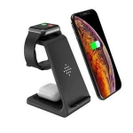 3 in 1 10W Fast Wireless Charger Dock Station Fast Charging for Smart Watch For Air Pods