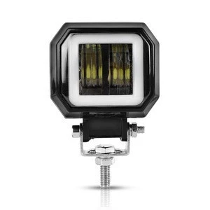 3 inch 40W Square motorcycle LED Angel Eyes Light Off-road Vehicle Motorcycle auxiliary Light