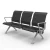 Import 3-seater waiting area chair visitor airport bench seating Hospital waiting chair with USB charger from China