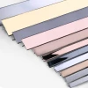 304 grade stainless steel trim t shape sliver gold matt polished tile trim strip metal floor strips