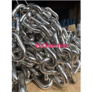 304 stainless steel chain full welded hardware stainless steel chain link of 12mm