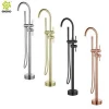 304 stainless steel mounted Free Standing Bath Shower Mixer bathroom upc floor stand bathtub faucet