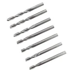 3.175mm CNC helical milling cutter 2 flute endmill wood cutter CNC router tungsten steel carving knife PVC carving